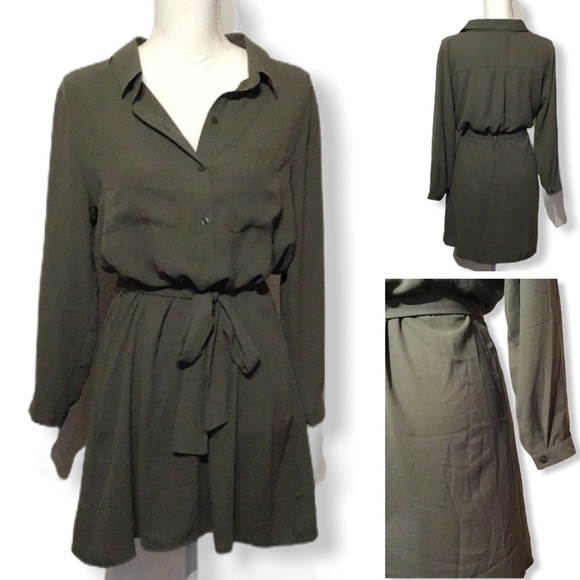 Forever 21 Tops - Forever 21 NWT - Sz L - belted long shirt or dress